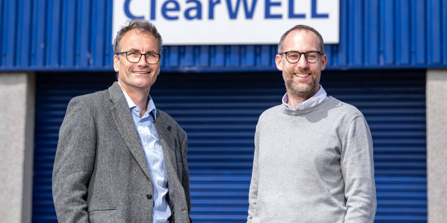 Clear WELL Prof Eric Mackay L and Keith Coutts R